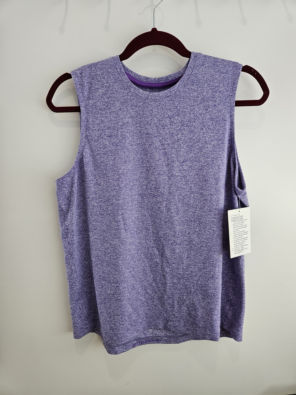 Lululemon NWT license To Train Classic Fit Tank Top